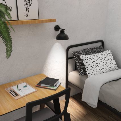 Аплик SVEN 1xE27/15W/230V черен