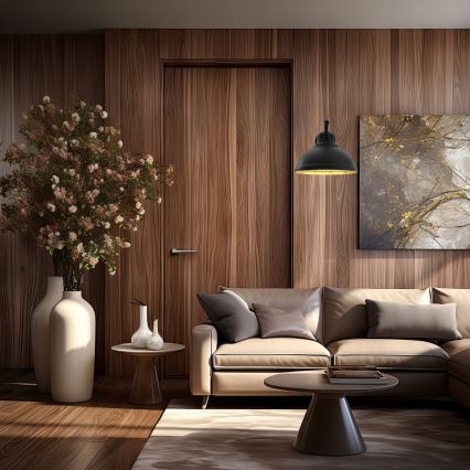 Аплик SVEN 1xE27/15W/230V черен/златист