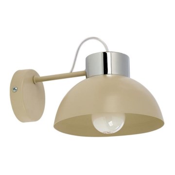 Аплик TEDI 1xE27/60W/230V бежов/лъскав хром