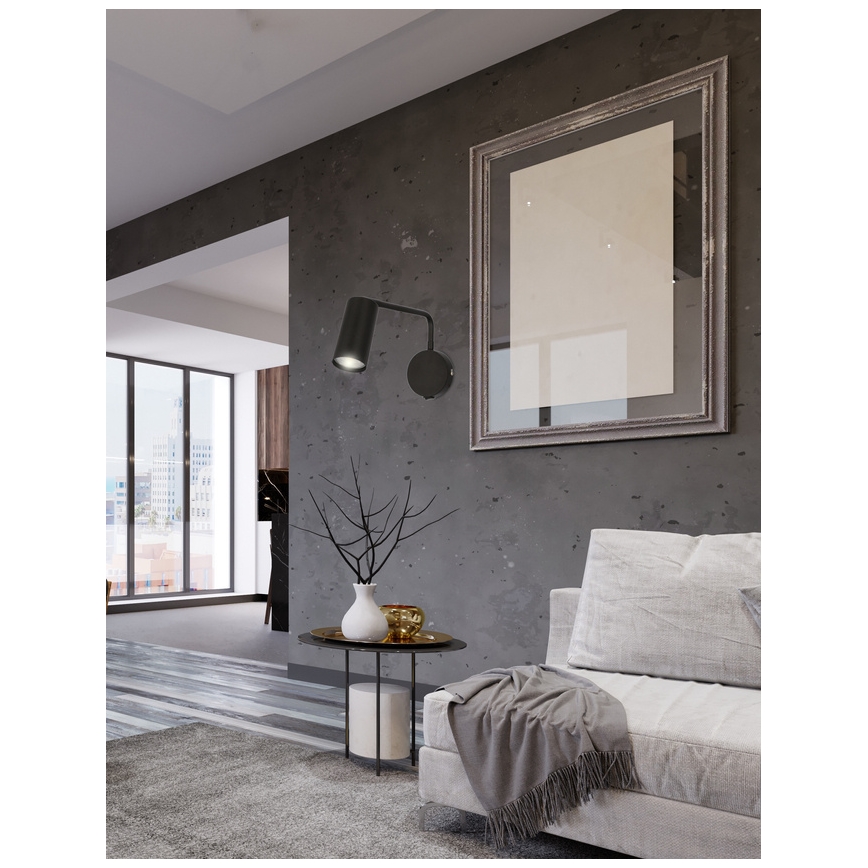 Аплик TINA 1xGU10/15W/230V черен