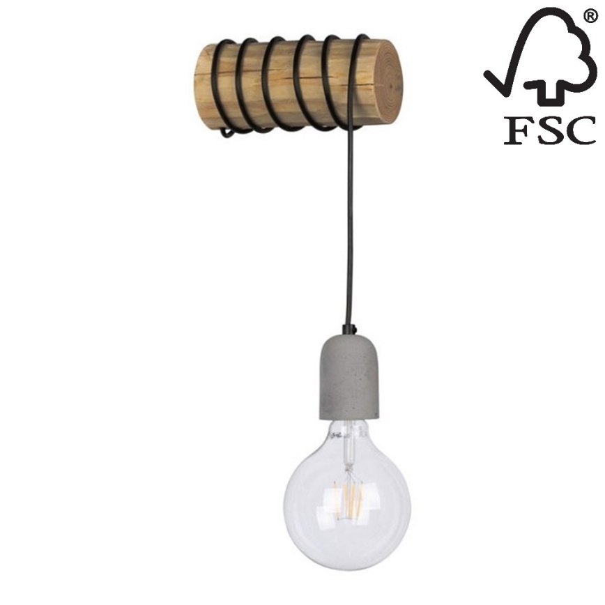 Аплик TRABO 1xE27/25W/230V бор - FSC сертифициран