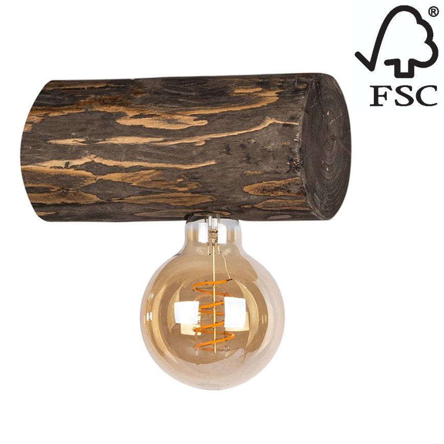 Аплик TRABO 1xE27/25W/230V бор - FSC сертифициран