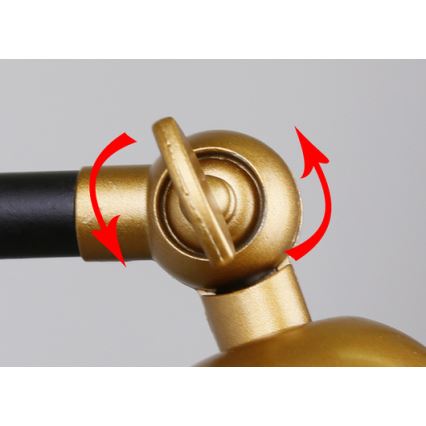 Аплик TRUCK 1xE27/40W/230V златист/черен