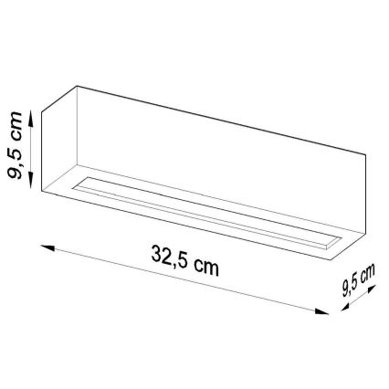 Аплик VEGA 1xE27/60W/230V черен