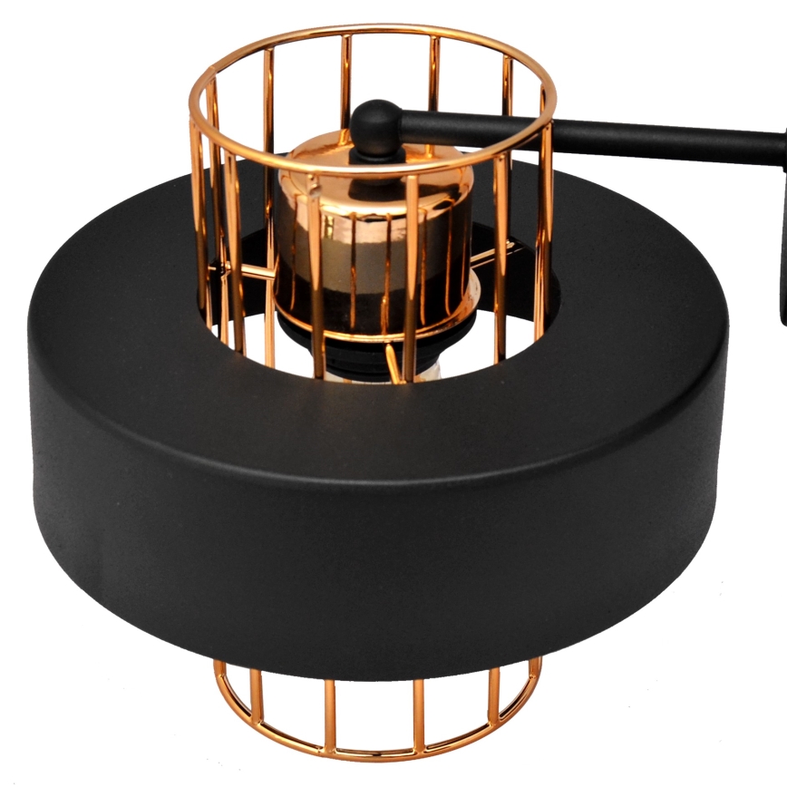 Аплик VOLTA 1xE27/15W/230V 23 cм черен/златист