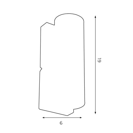 Аплик WALL 1xGU10/8W/230V бял