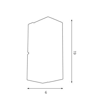 Аплик WALL 1xGU10/8W/230V бял