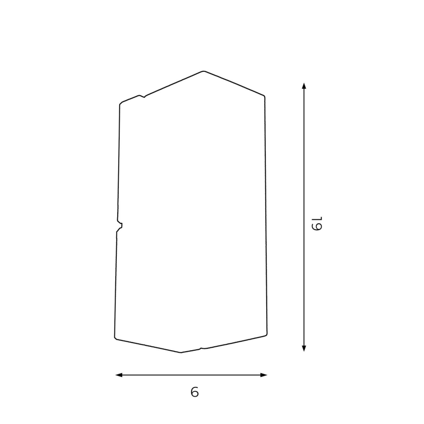 Аплик WALL 1xGU10/8W/230V бял