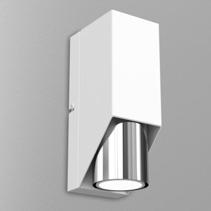 Аплик WALL 1xGU10/8W/230V бял/лъскав хром