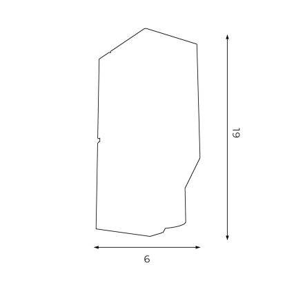 Аплик WALL 1xGU10/8W/230V бял/мед