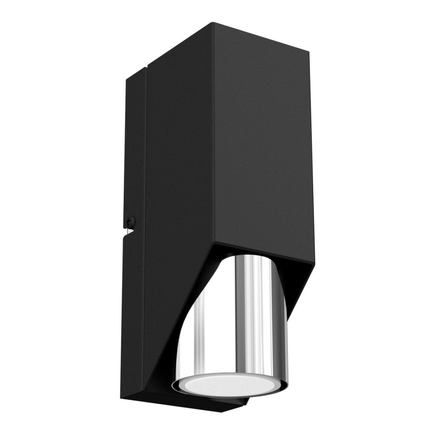 Аплик WALL 1xGU10/8W/230V черен/лъскав хром