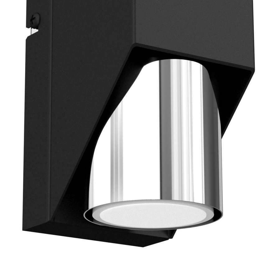Аплик WALL 1xGU10/8W/230V черен/лъскав хром