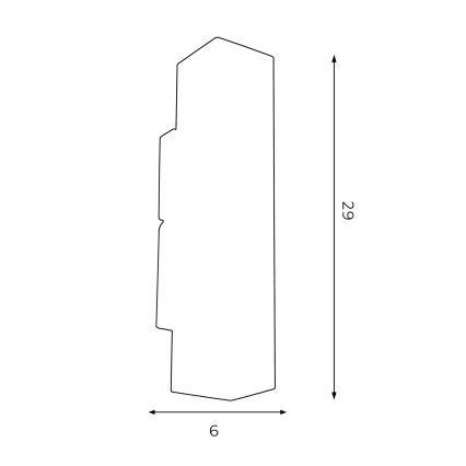 Аплик WALL 2xGU10/8W/230V бял