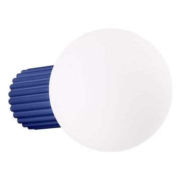 Аплик за баня HALO 1xG9/8W/230V Ø 12 см IP44 син