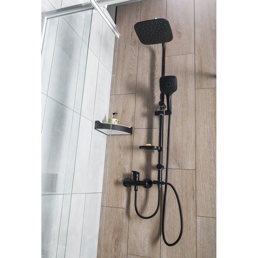 Aqualine - Душ комплект KERA матов черен