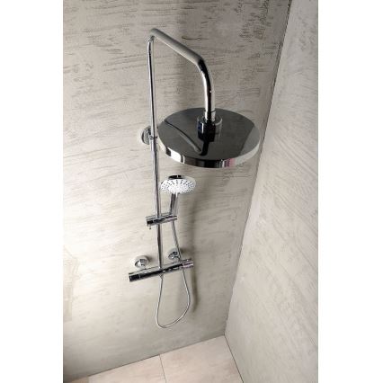 Aqualine - Душ комплект с термостатичен смесител LIGA лъскав хром