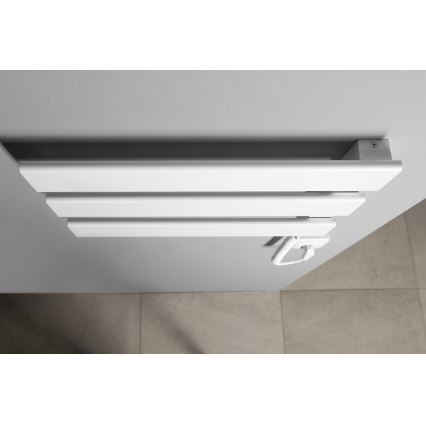 Aqualine - Електрическа сушилня за кърпи ELVIS 50W/230V 34,2 см бял дeсен