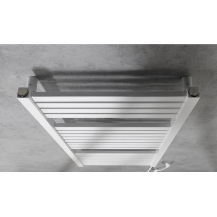 Aqualine - Електрическо оборудване за баня радиатор TONDI-E 300W/230V 97 см бял прав