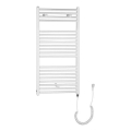 Aqualine - Електрически радиатор за баня DIRECT-E 300W 96x45 cm бял