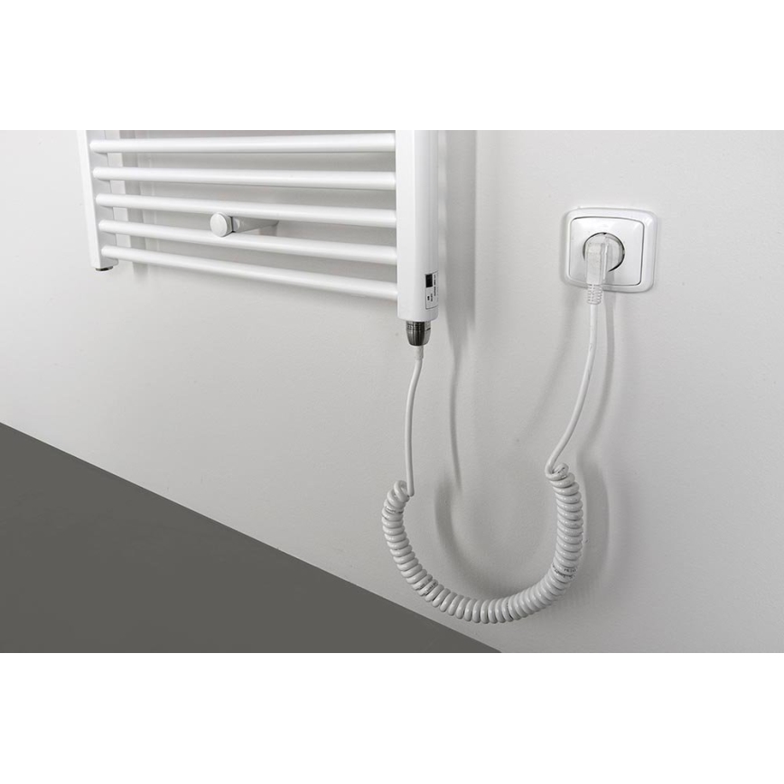 Aqualine - Електрически радиатор за баня DIRECT-E 300W 96x45 cm бял