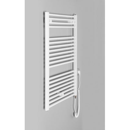Aqualine - Електрически радиатор за баня DIRECT-E, 400 Вт, 96 x 60 см, бял