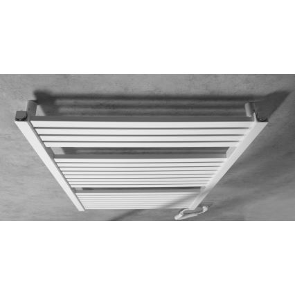 Aqualine - Електрически радиатор за баня TONDI-E 400 W 97 x 60 cm бял