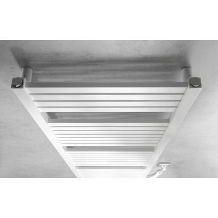 Aqualine - Електрически радиатор за баня TONDI-E, 500 W, 133 x 45 см, бял