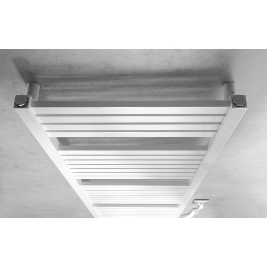Aqualine - Електрически радиатор за баня TONDI-E, 500 W, 133 x 45 см, бял