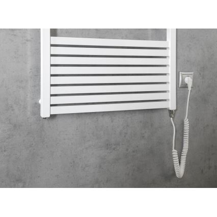 Aqualine - Електрически радиатор за баня TONDI-E 800W 169x60 cm бял