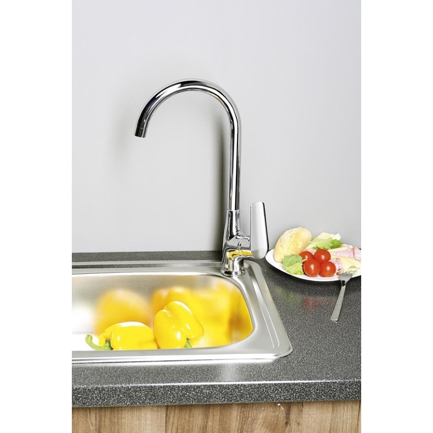 Aqualine - Смесител за мивка LOTTA, лъскав хром