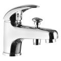 Aqualine - Смесител за мивка с превключвател KASIOPEA 17 см, хром гланц