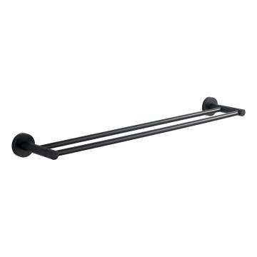 Aqualine - Стенна закачалка за кърпи SAMBA 12x64,5 см черен
