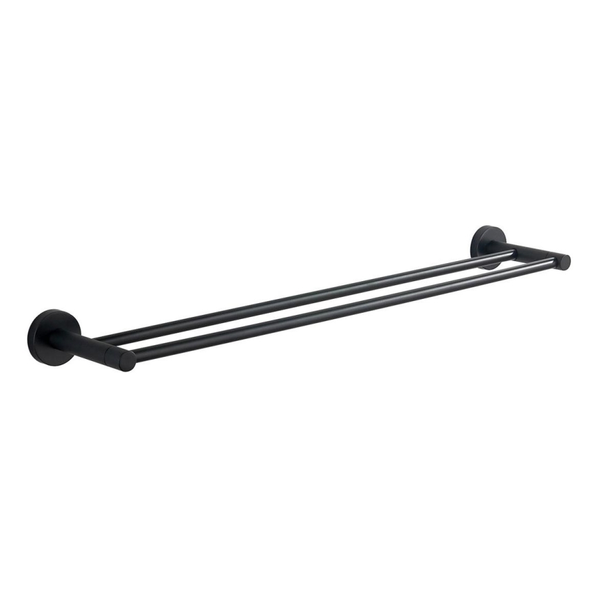 Aqualine - Стенна закачалка за кърпи SAMBA 12x64,5 см черен