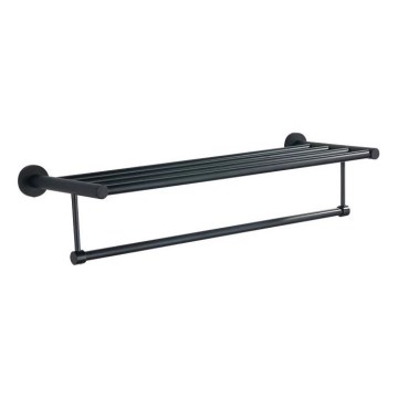 Aqualine - Стенна закачалка за кърпи SAMBA 21x62,5 см черен