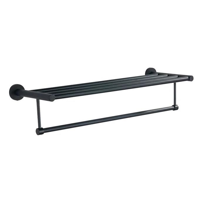 Aqualine - Стенна закачалка за кърпи SAMBA 21x62,5 см черен