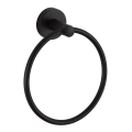 Aqualine - Стенна закачалка за кърпи SAMBA Ø 15,5 см черен