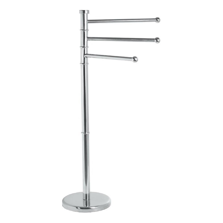 Aqualine - Стойка със закачалка за кърпи SAMBA 85,5 см неръждаем/лъскав хром