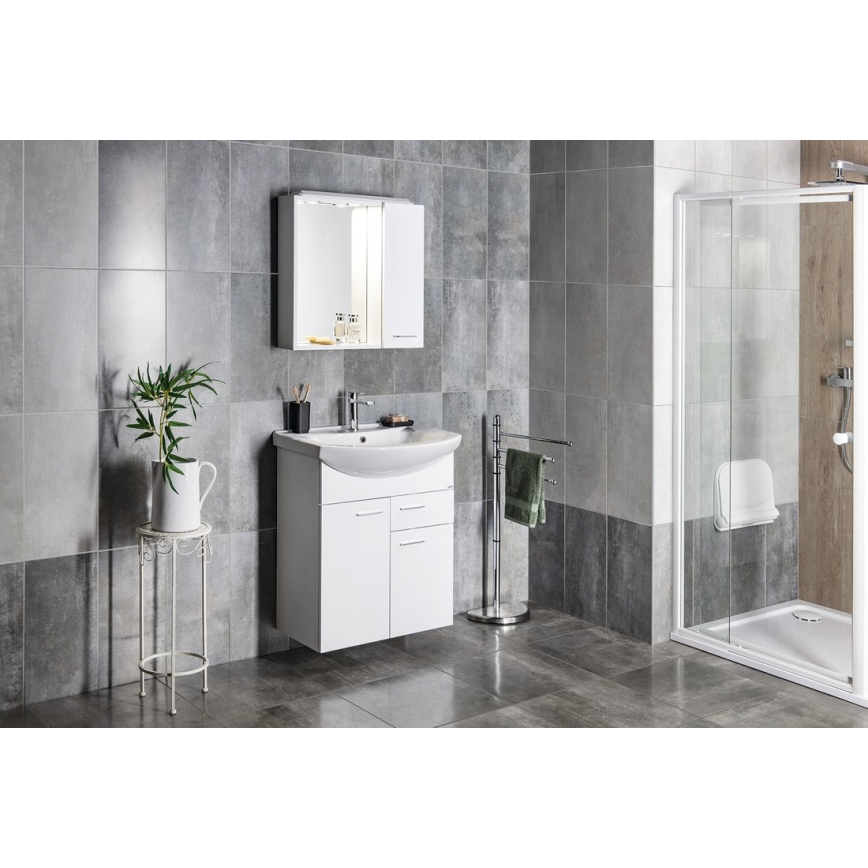 Aqualine - Вграден умивалник ZERO 65x46 см керамика/бял