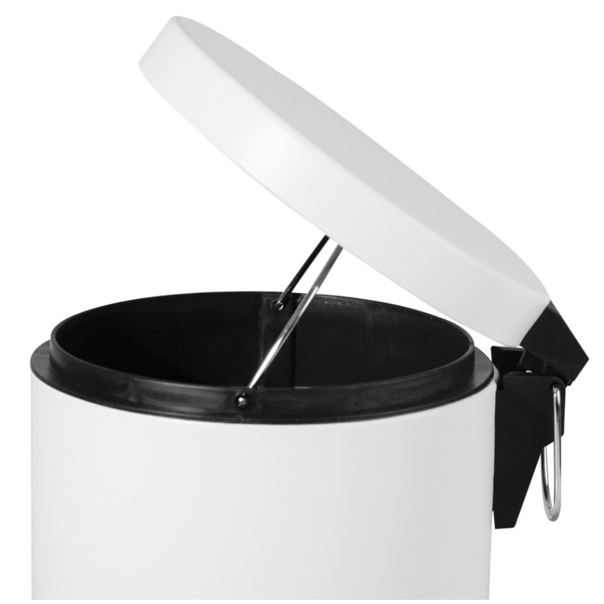 Aqualine - Кош за отпадъци SIMPLE LINE 3 л матов бял