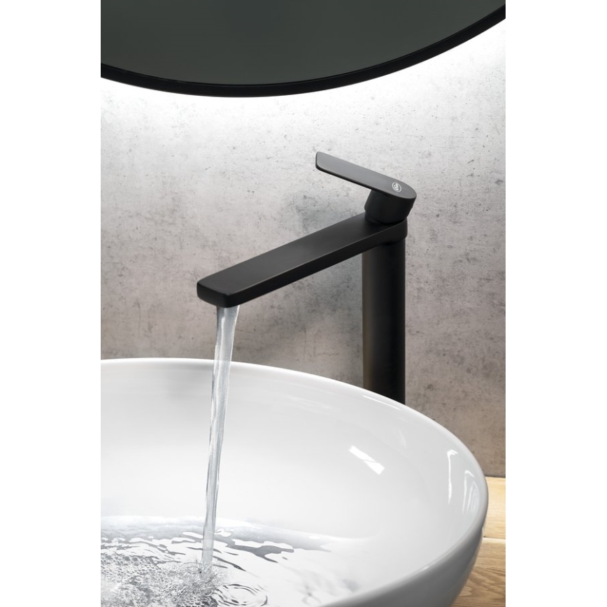 Aqualine - Кран за мивка DAPHNE 29 см матов черен