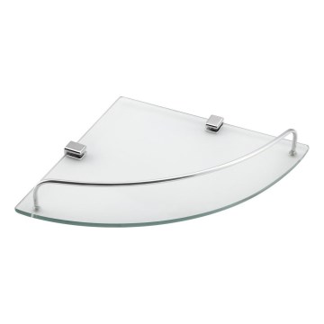 Aqualine - Ъглов душ рафт RUMBA прозрачен стъкло/лъскав хром