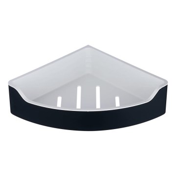 Aqualine - Ъглова рафт за душ SAMBA 21,8x30 см черен