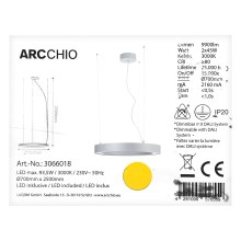 Arcchio - LED Пендел PIETRO 2xLED/45W/230V