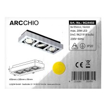 Arcchio - LED Плафон RONKA 3xGU10/11,5W/230V
