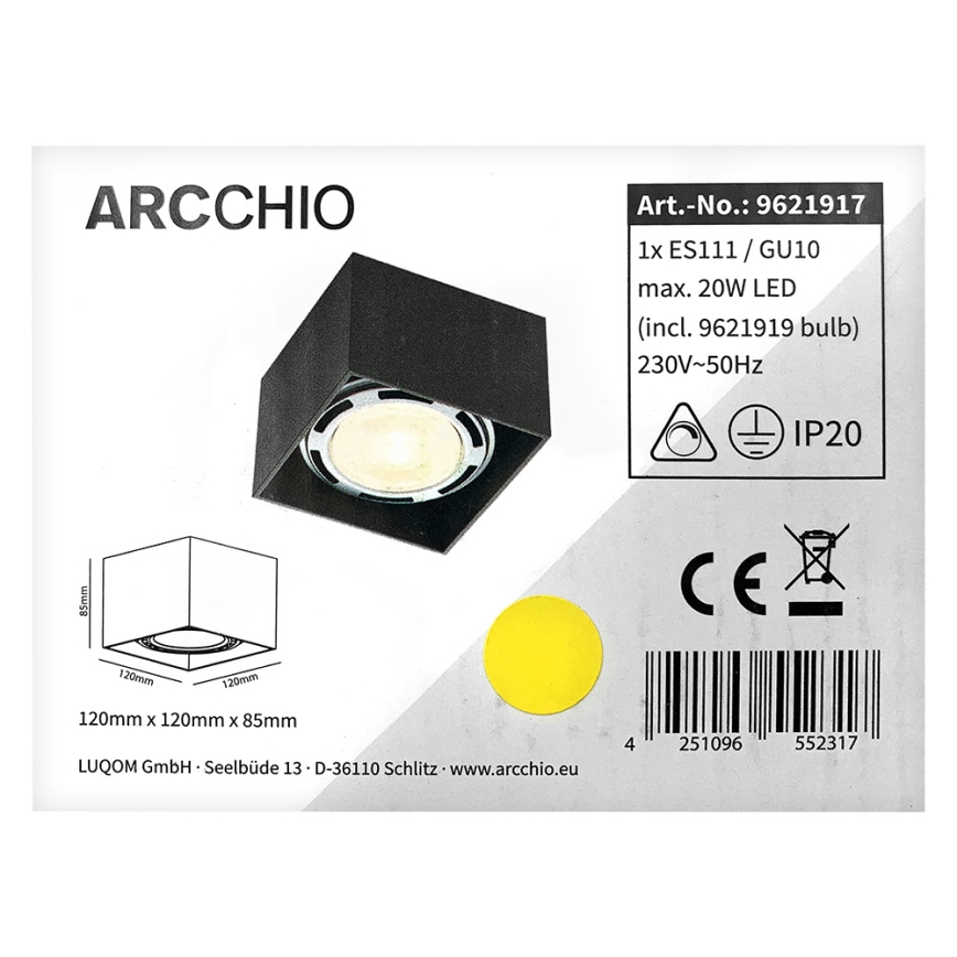 Arcchio - LED Спот MABEL 1xGU10/ES111/11,5W/230V