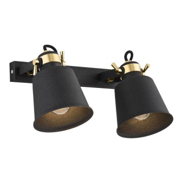 Argon 0876 - Стенен спот KONGO 2xE27/15W/230V черен