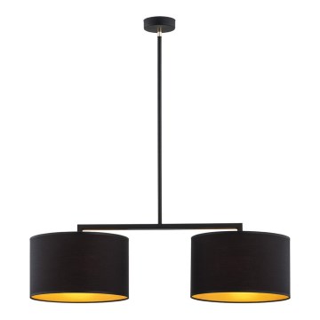 Argon 0899 - Висящ полилей KARIN 2xE27/15W/230V черен