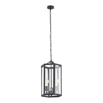 Argon 1253 - Висящ полилей BODRUM 3xE27/15W/230V черен