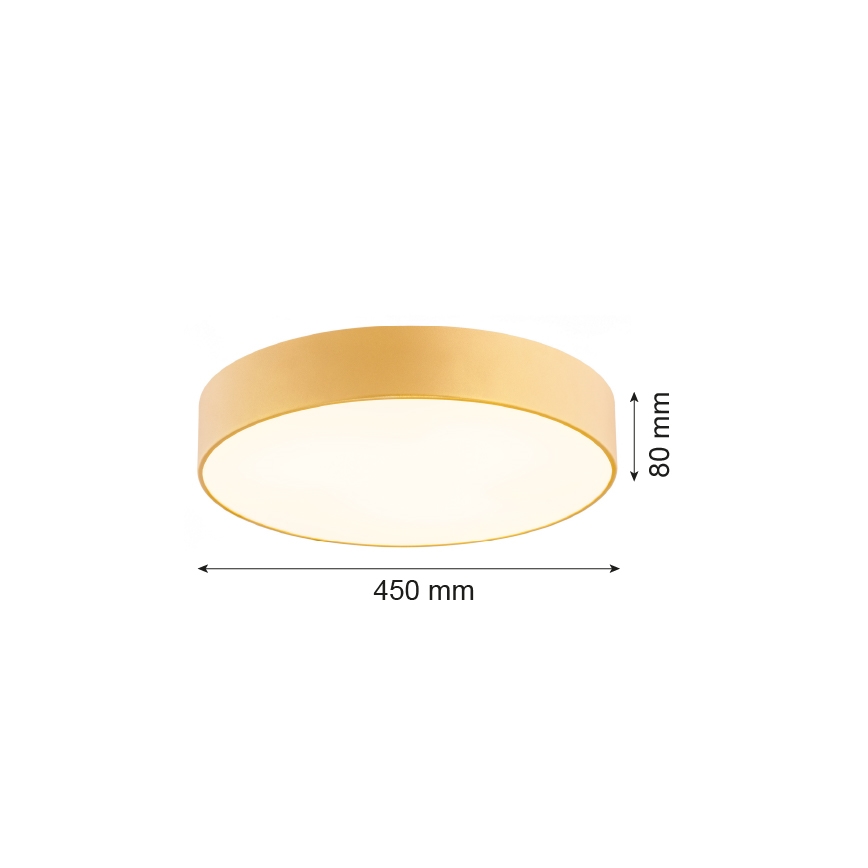 Argon 1458 - Плафон DARLING 3xE27/15W/230V Ø 45 см златист