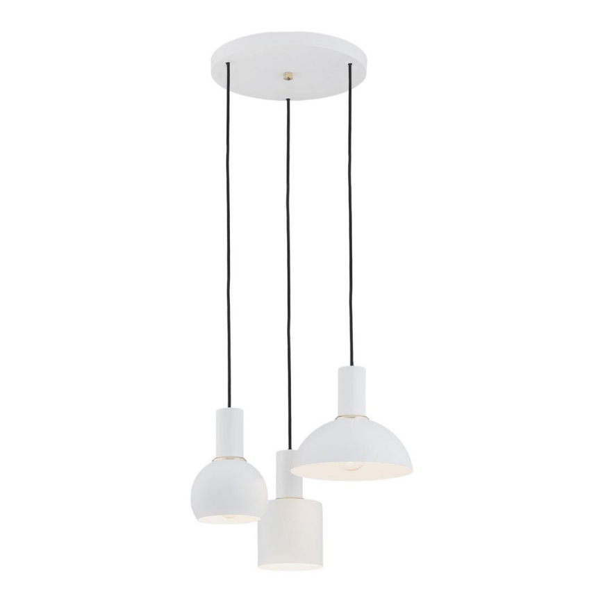 Argon 1468 - Висящ полилей SINES 3xE27/15W/230V бял